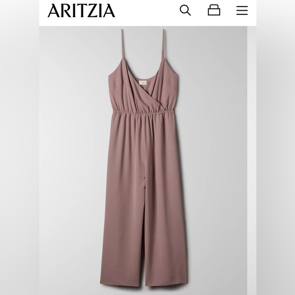 Pale blue Aritzia Wilfred jumpsuit - Picture 2 of 5